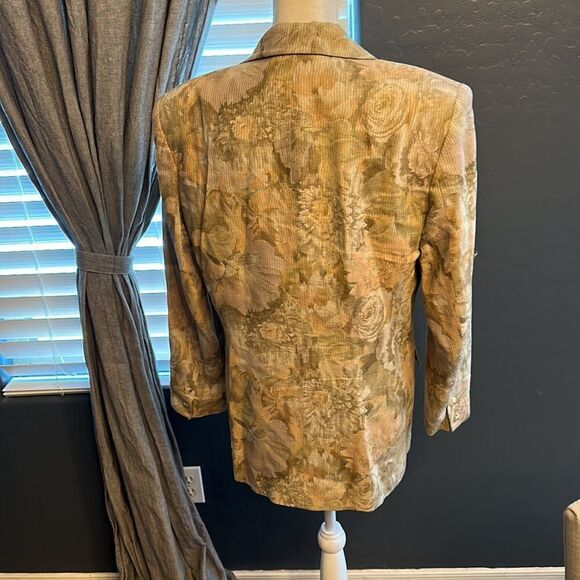 Liz Claiborne VINTAGE blazer with light floral print - Picture 5 of 7